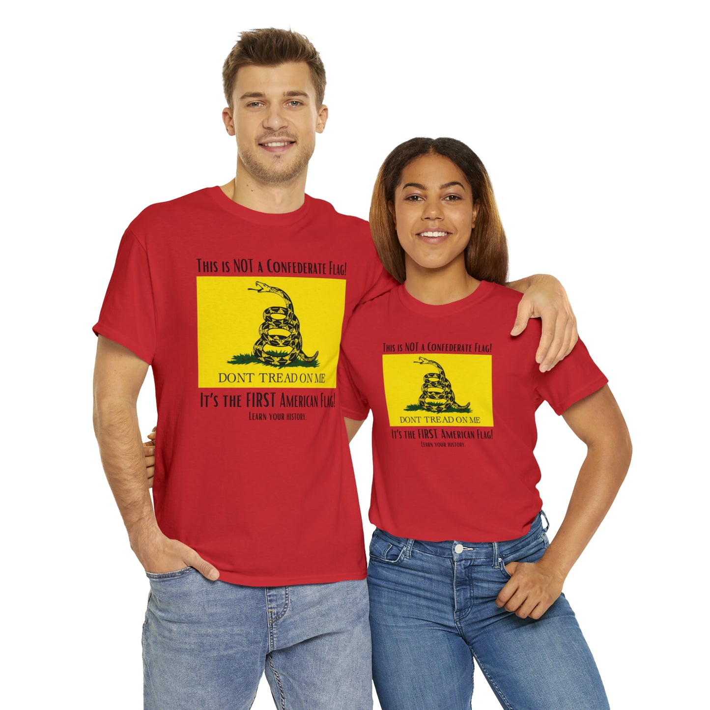1st American Flag Unisex Heavy Cotton Tee