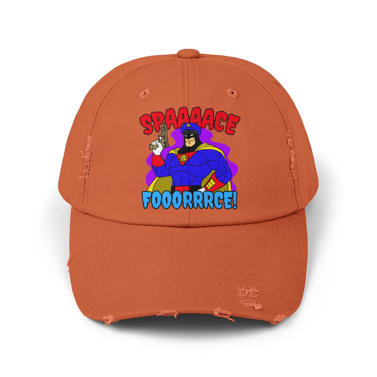 Space Force! Unisex Distressed Cap