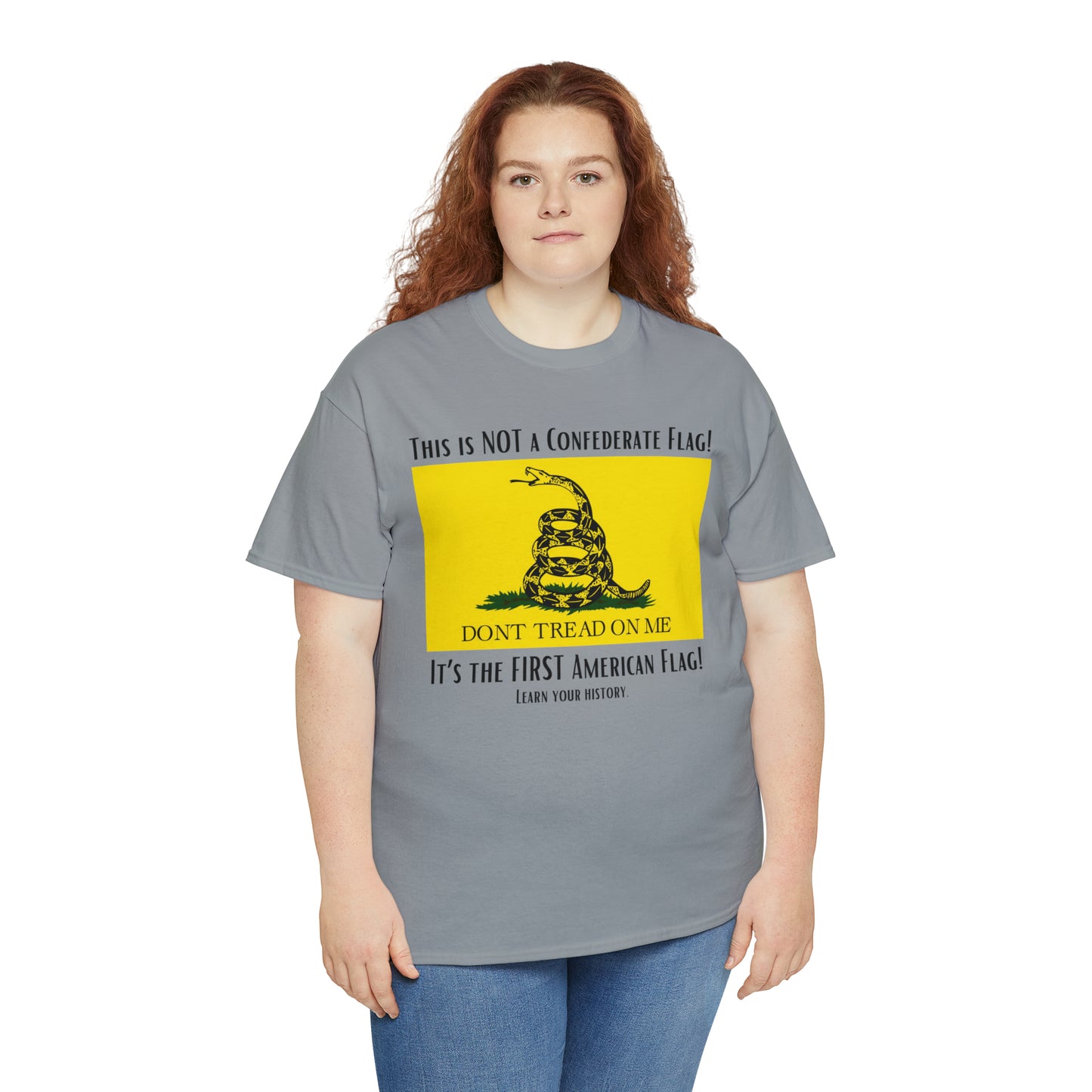 1st American Flag Unisex Heavy Cotton Tee
