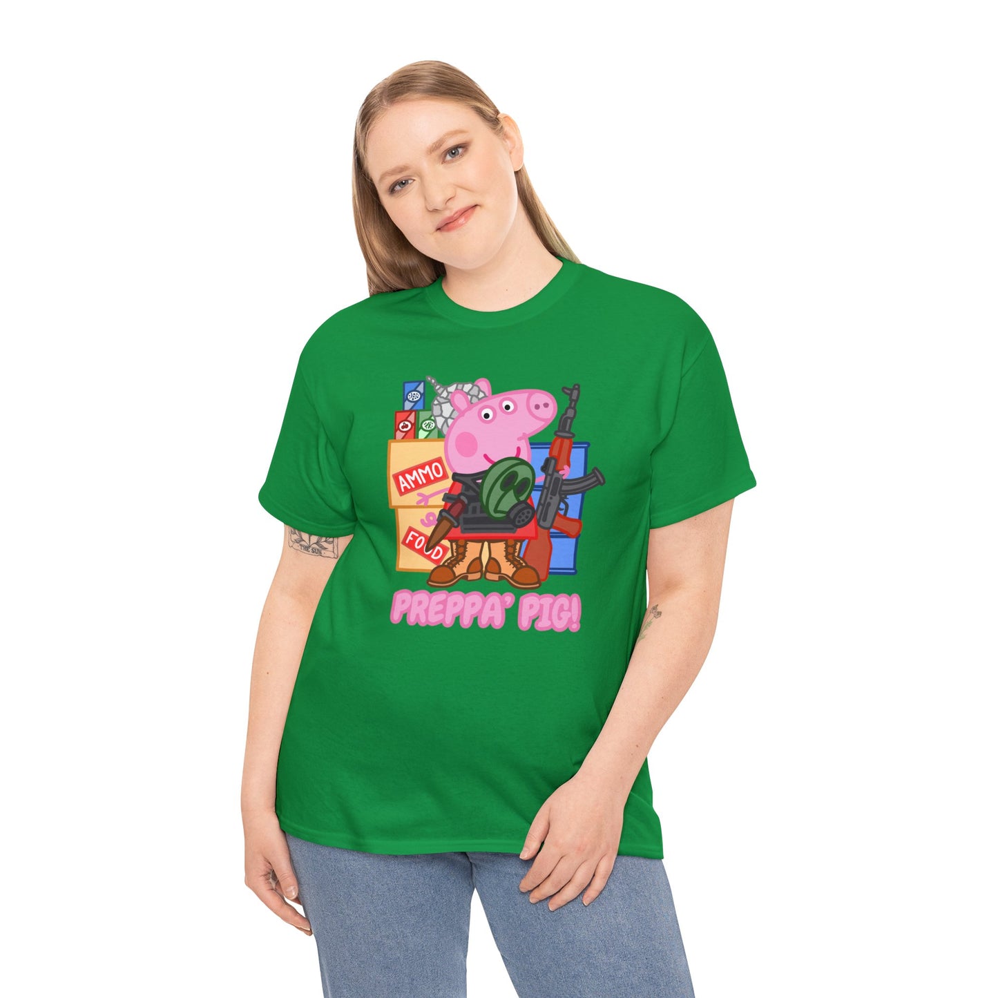 Preppa' Pig! Unisex Heavy Cotton Tee