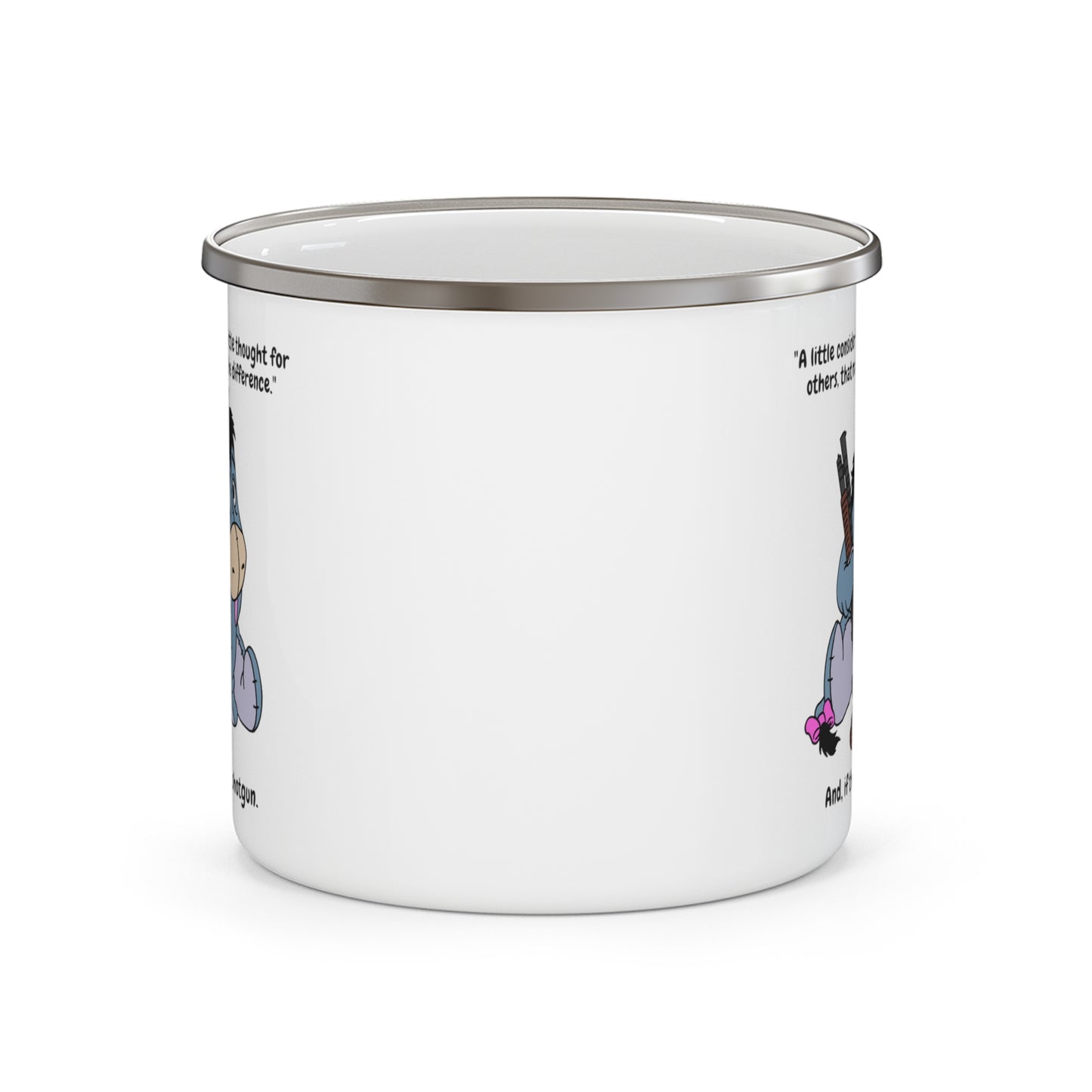 Kinfdness & Shotguns! Enamel Camping Mug