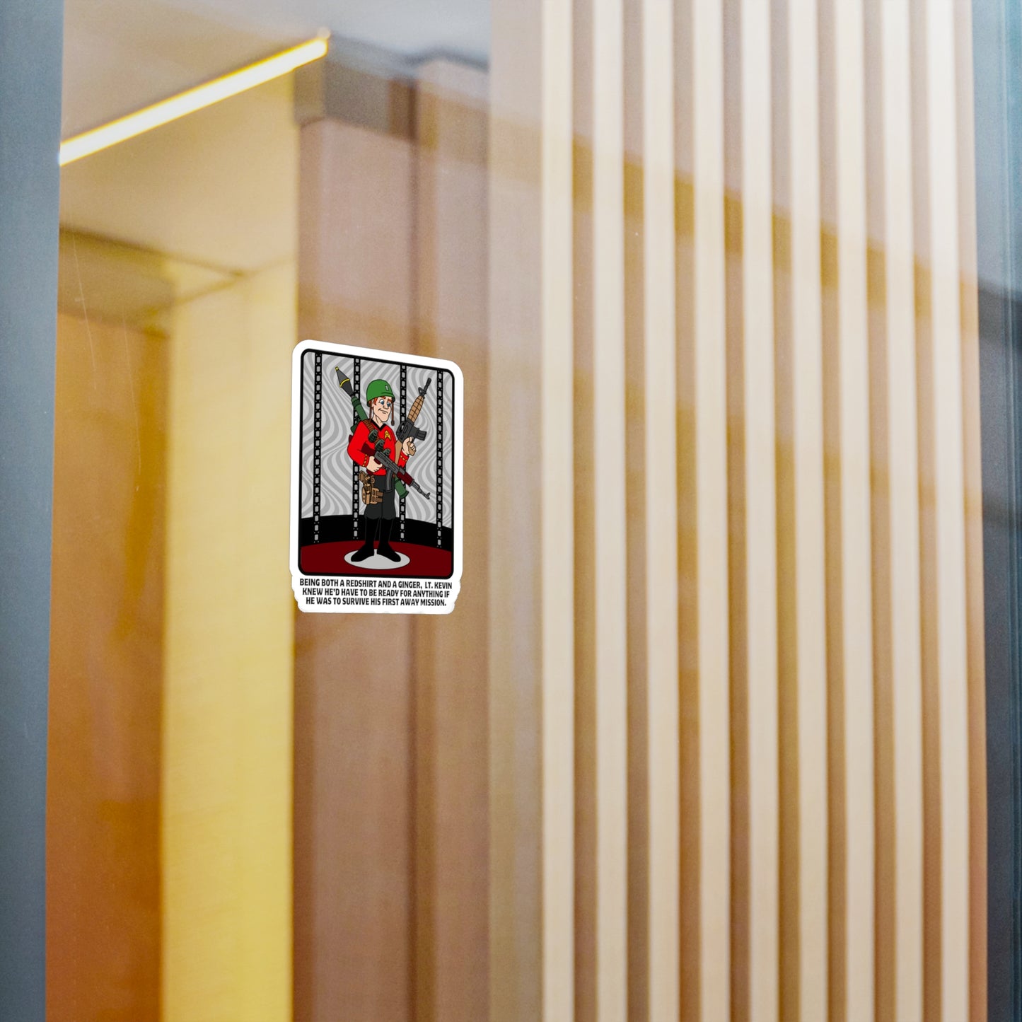 Ginger Redshirt Kiss-Cut Vinyl Decals