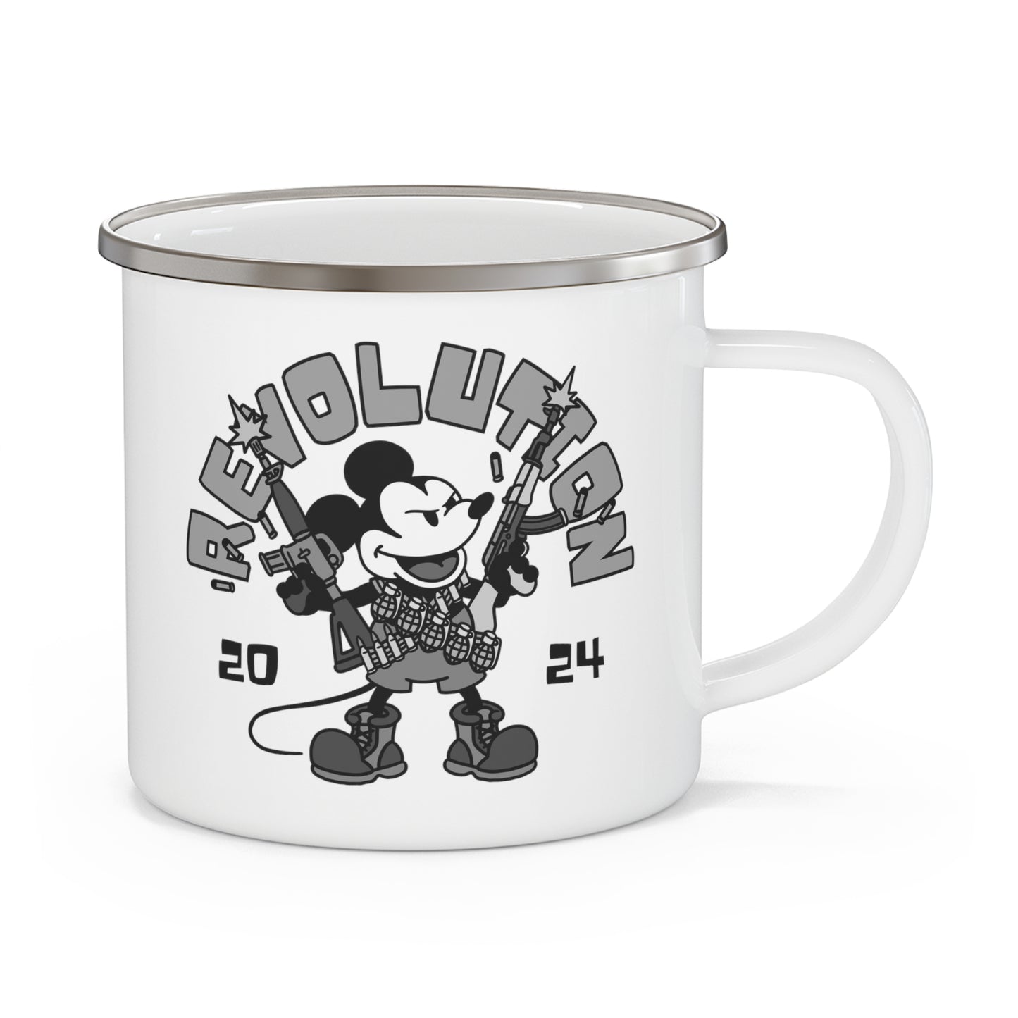 Revolutionary Willie 2024! Enamel Camping Mug
