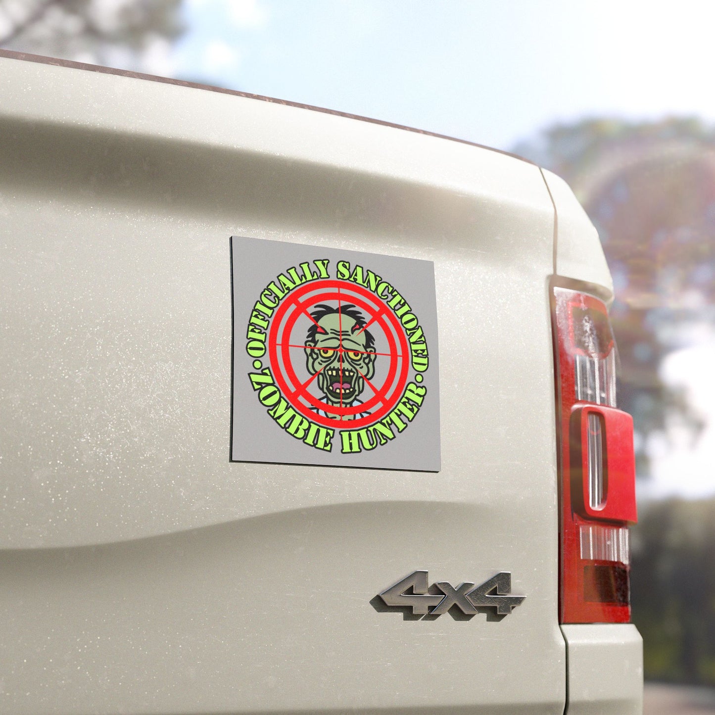 Zombie Hunter Car Magnets