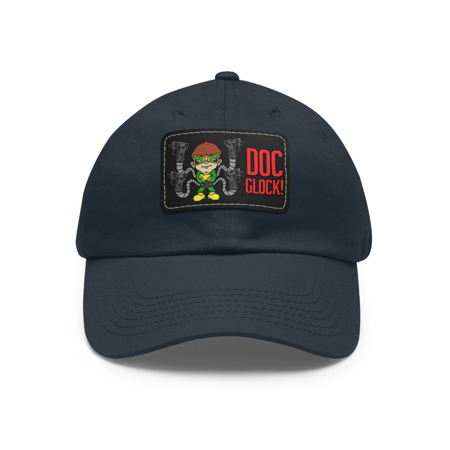 DOC Glock! Dad Hat with Leather Patch (Rectangle)