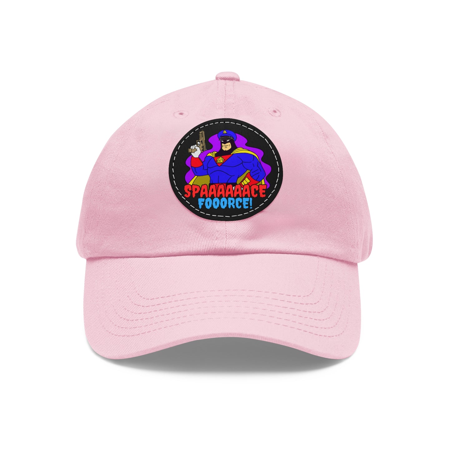 Space Force! Dad Hat with Leather Patch (Round)