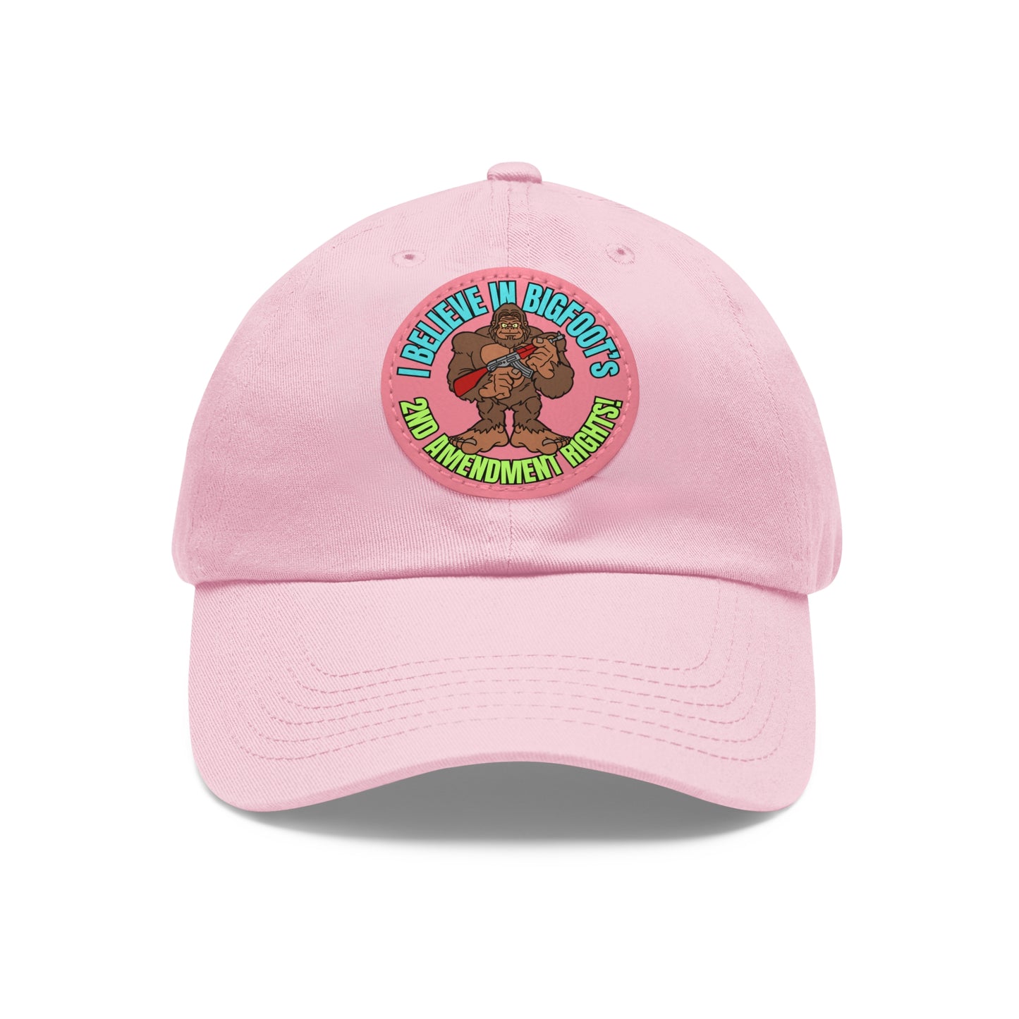 I Believe! Dad Hat with Leather Patch (Round)