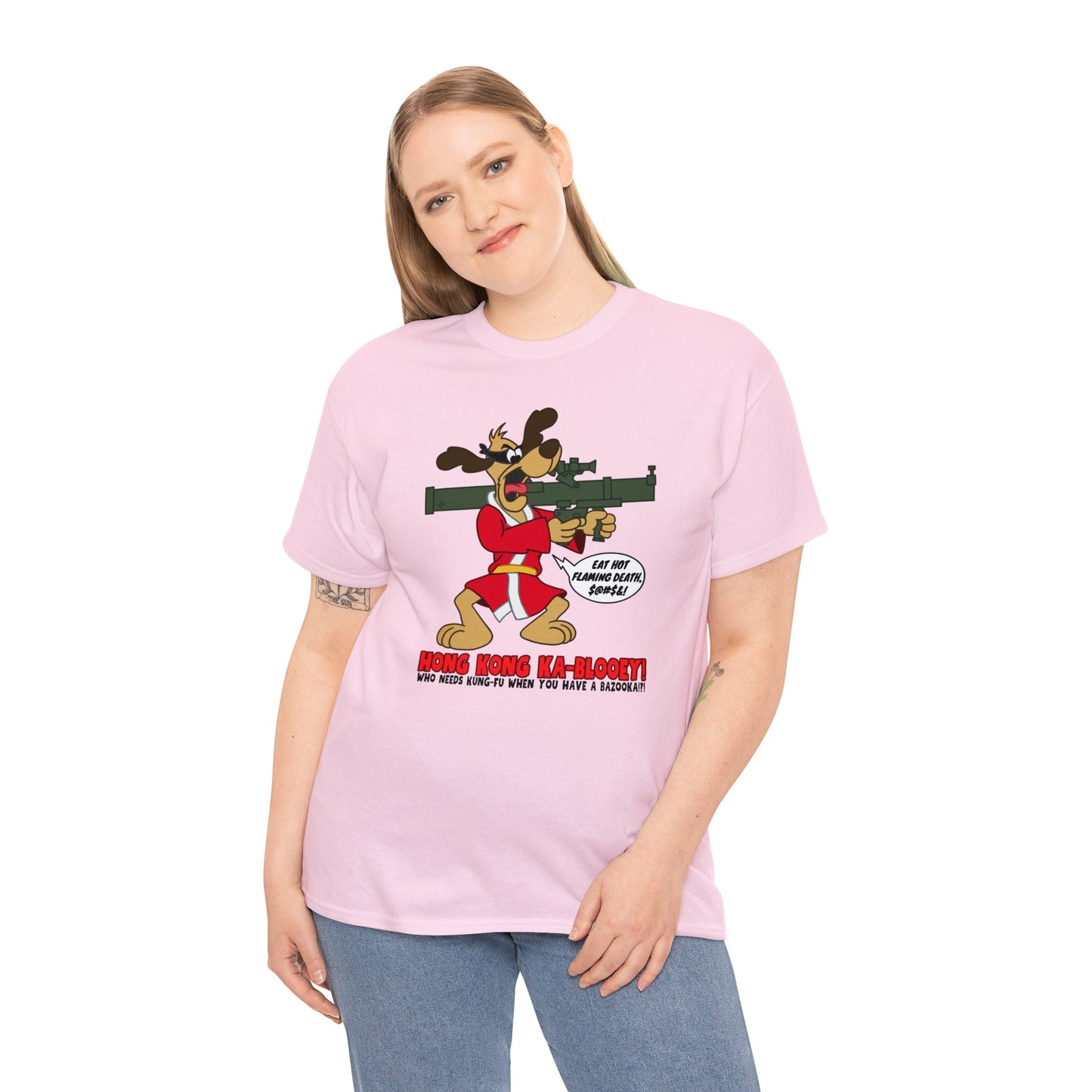 Hong Kong Ka-Blooey! Unisex Heavy Cotton Tee