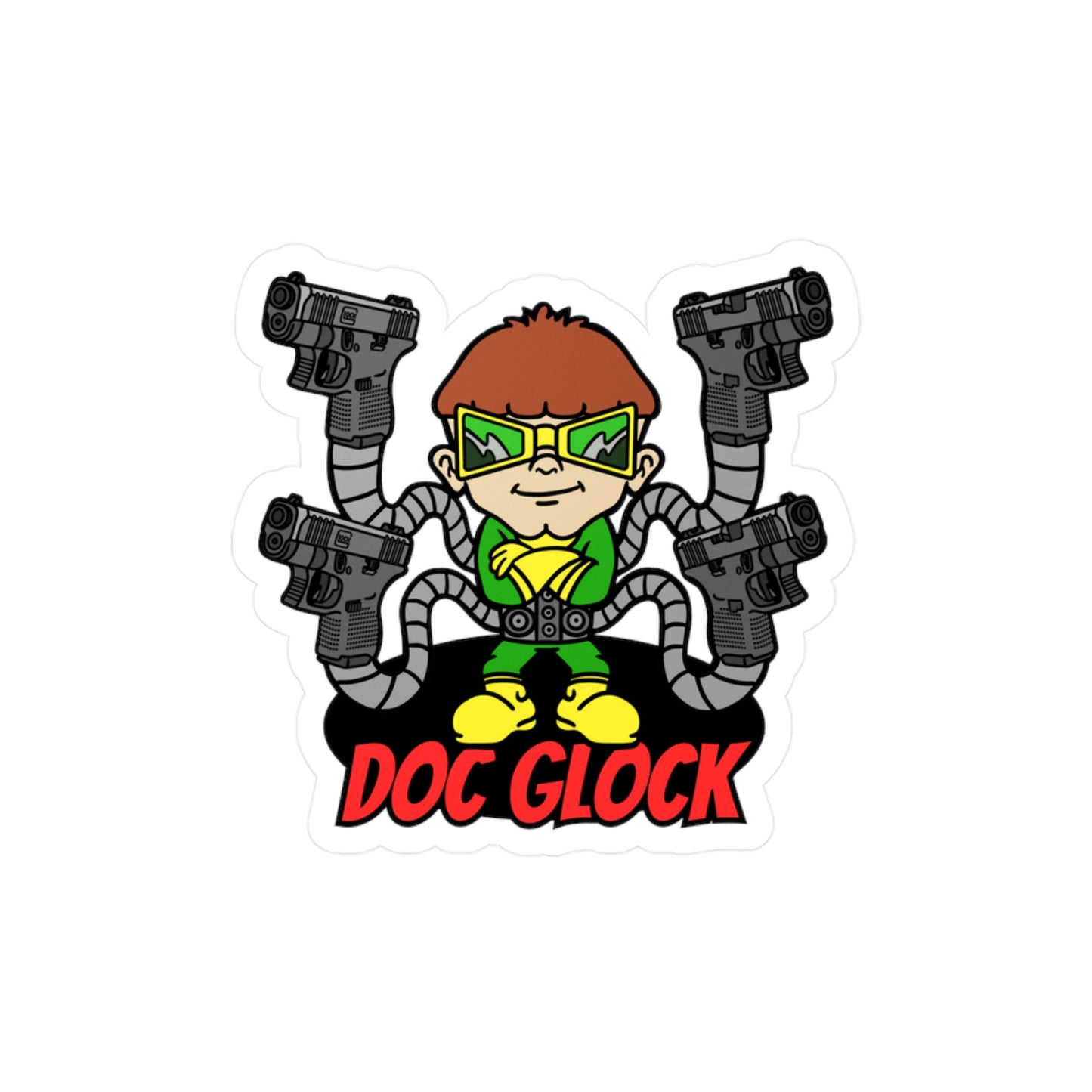 Doctor Glocktopus! Kiss-Cut Vinyl Decals