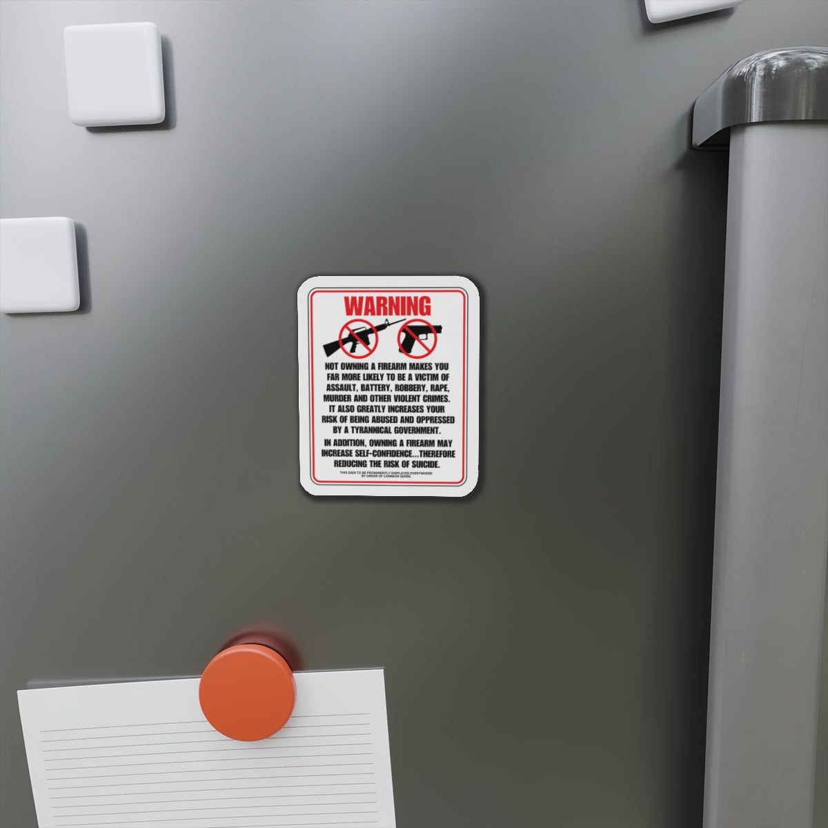 Firearm Safety! Die-Cut Magnets