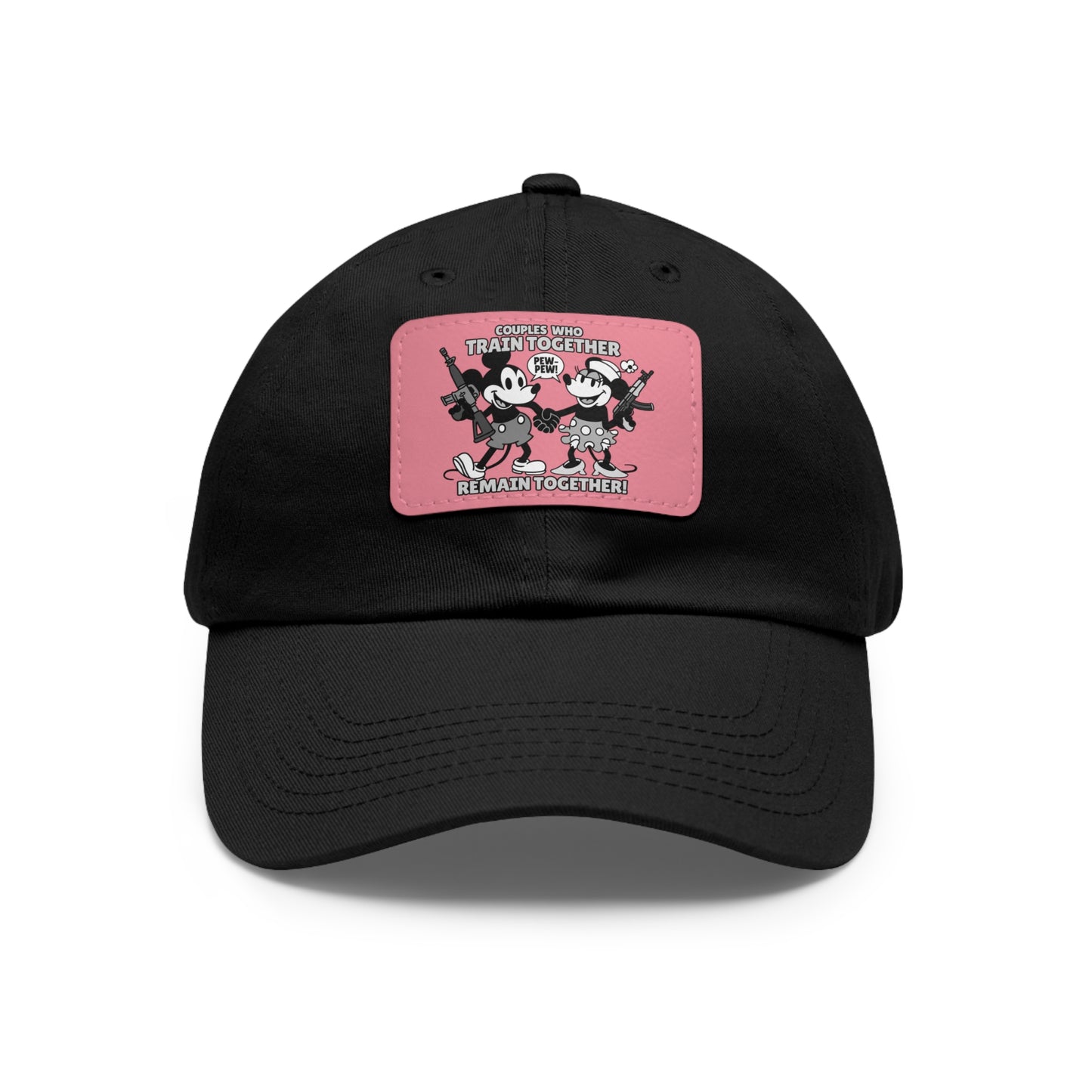 Couple's Therapy! Dad Hat with Leather Patch (Rectangle)