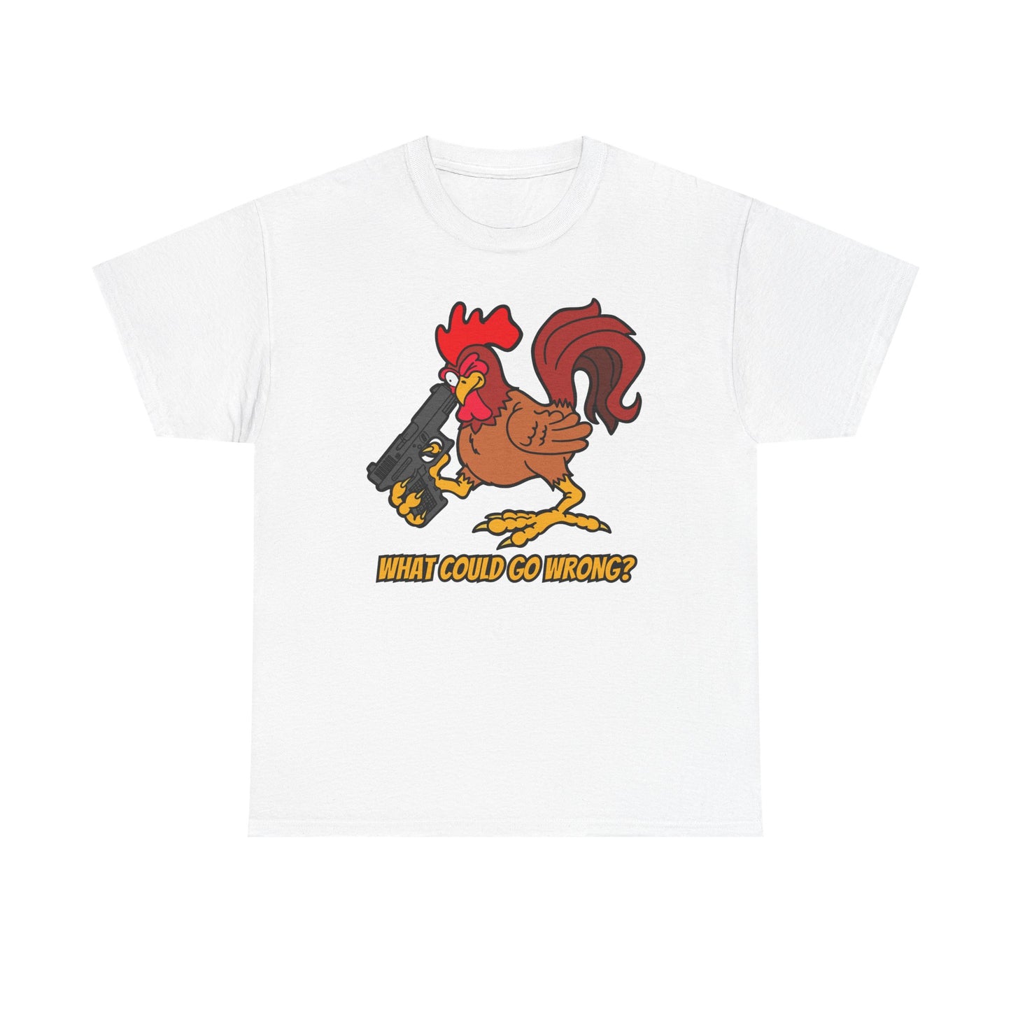"Don't Point Your Glock at Your..." Unisex Heavy Cotton Tee