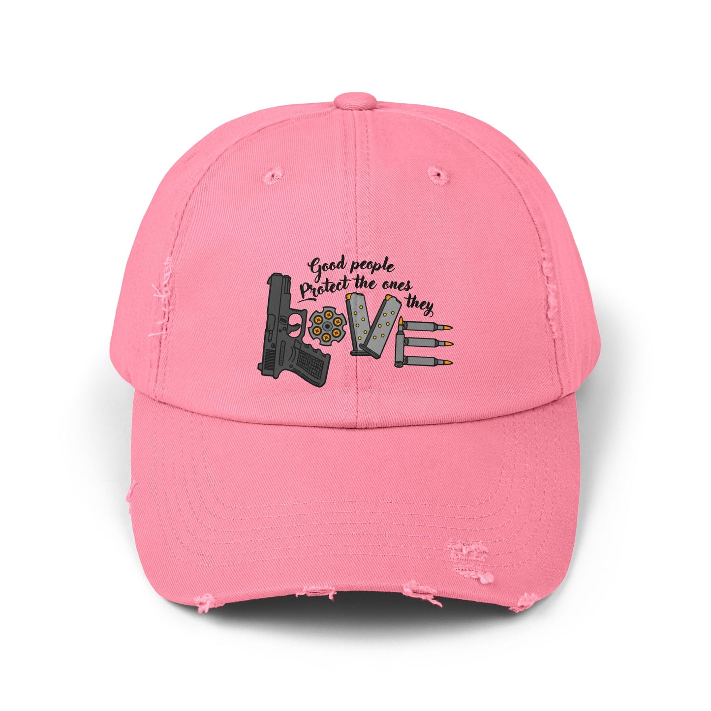 Good People! Unisex Distressed Cap