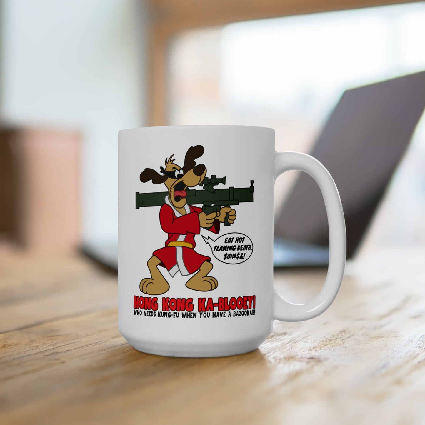 Hong Kong Ka-Blooey! Ceramic Mug 15oz