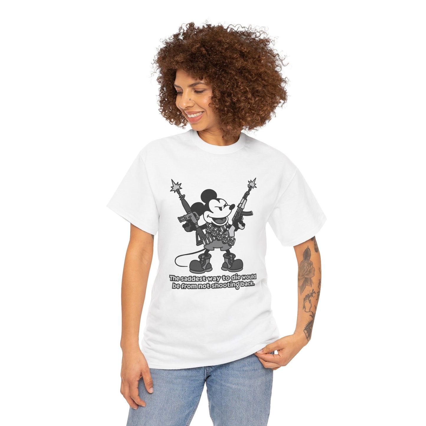 Mickey's The Saddest Way to Die! Unisex heavy Cotton tee
