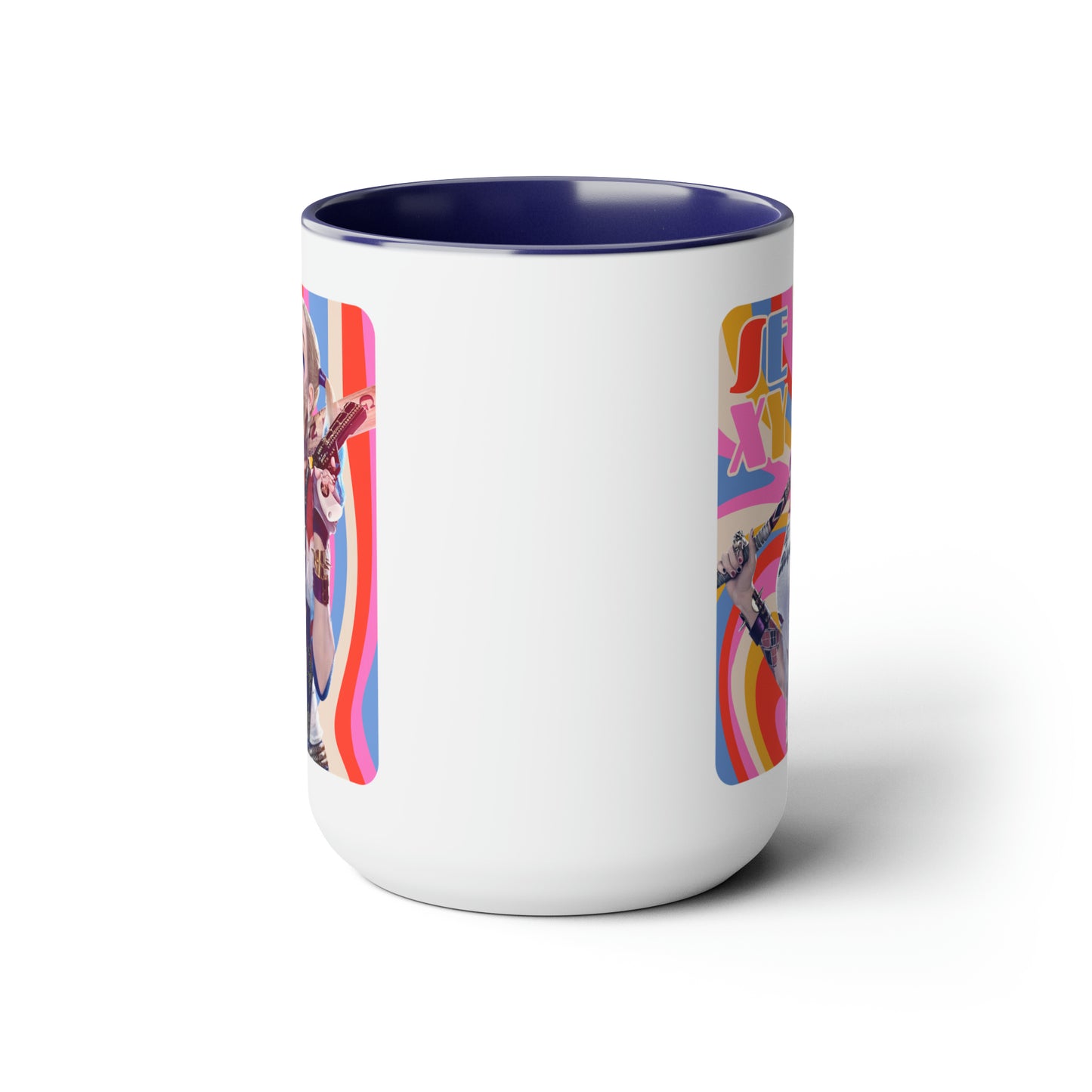 SEXY & Packin' Two-Tone Coffee Mugs, 15oz