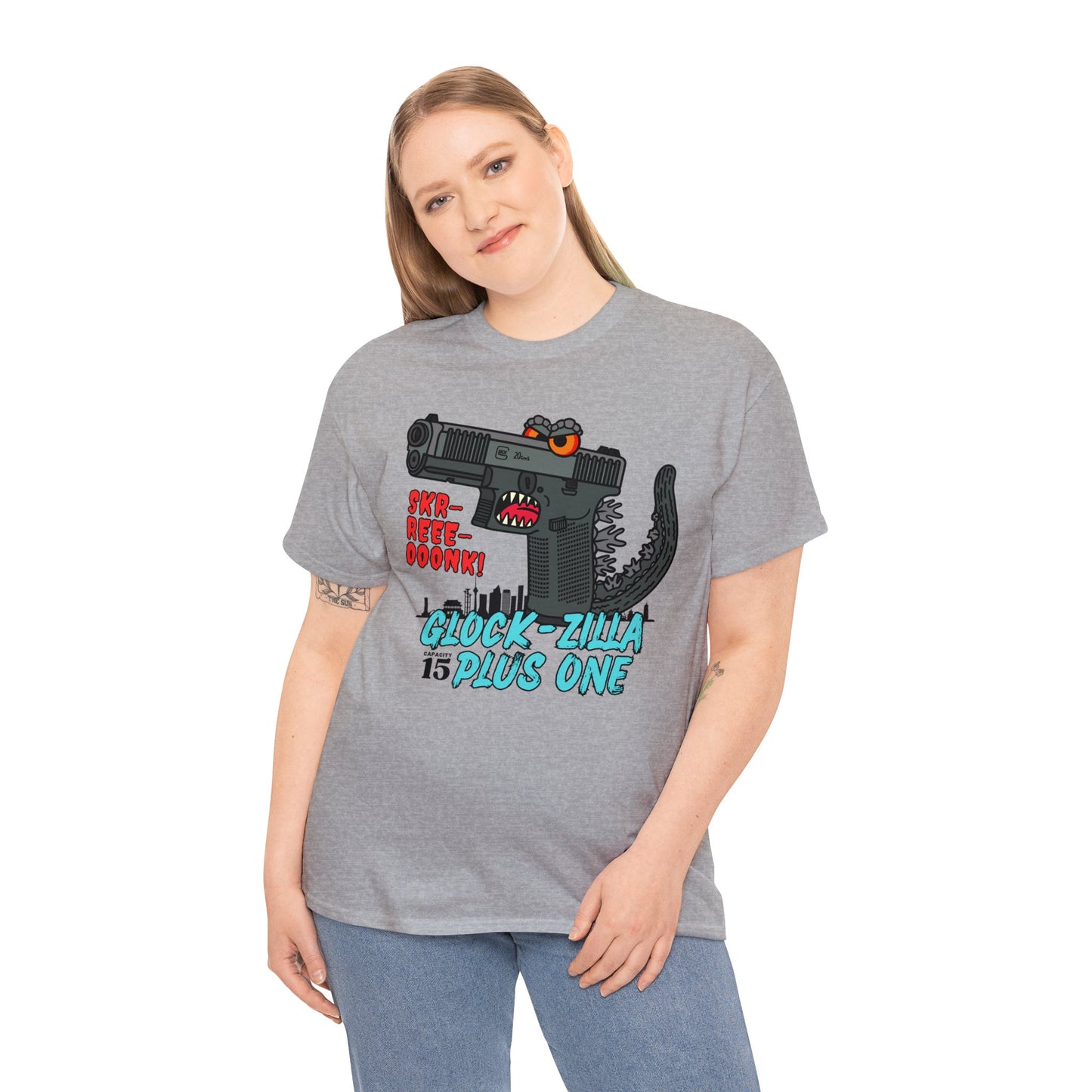 Glock-zilla! Unisex Heavy Cotton Tee