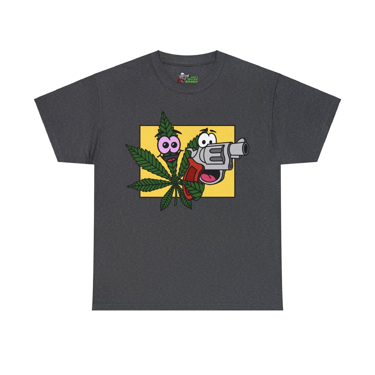 Weed & Guns! (No Text) Unisex Heavy Cotton Tee