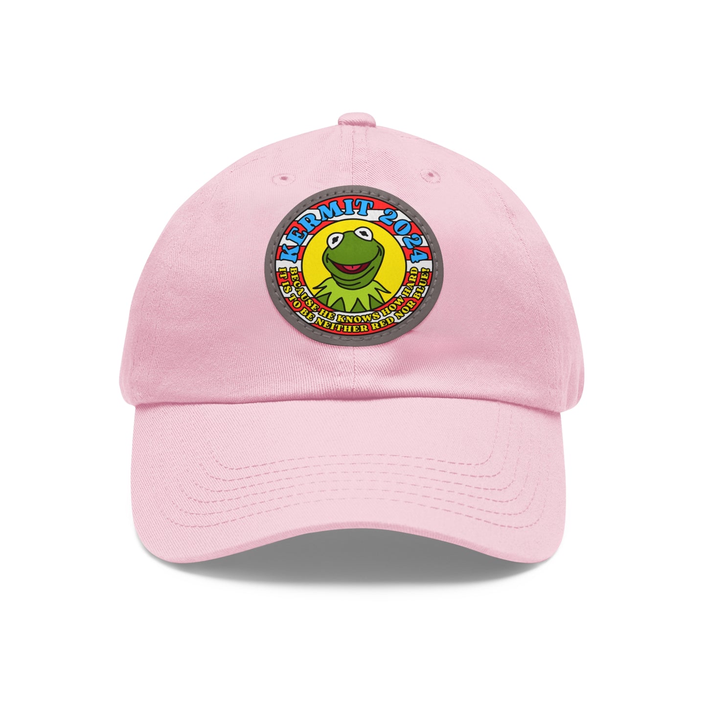 KERMIT 2024! Dad Hat with Leather Patch (Round)