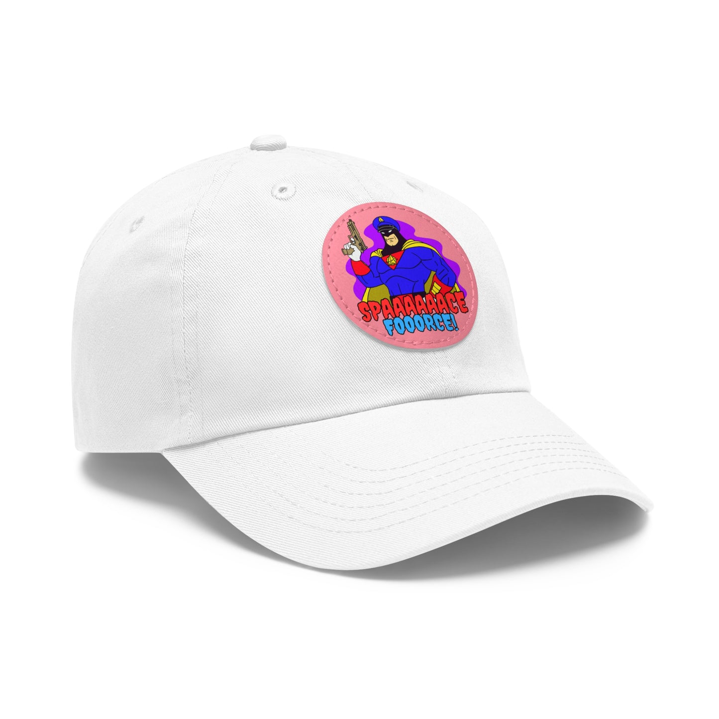 Space Force! Dad Hat with Leather Patch (Round)