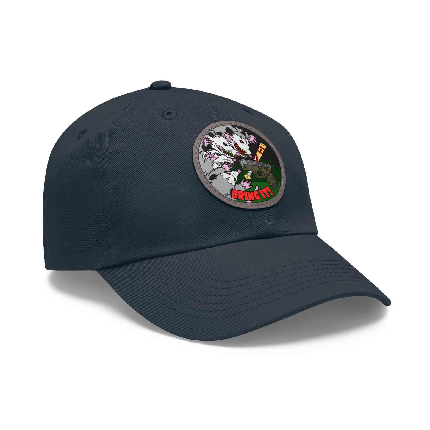 Gary's Last Stand! Dad Hat with Leather Patch (Round)