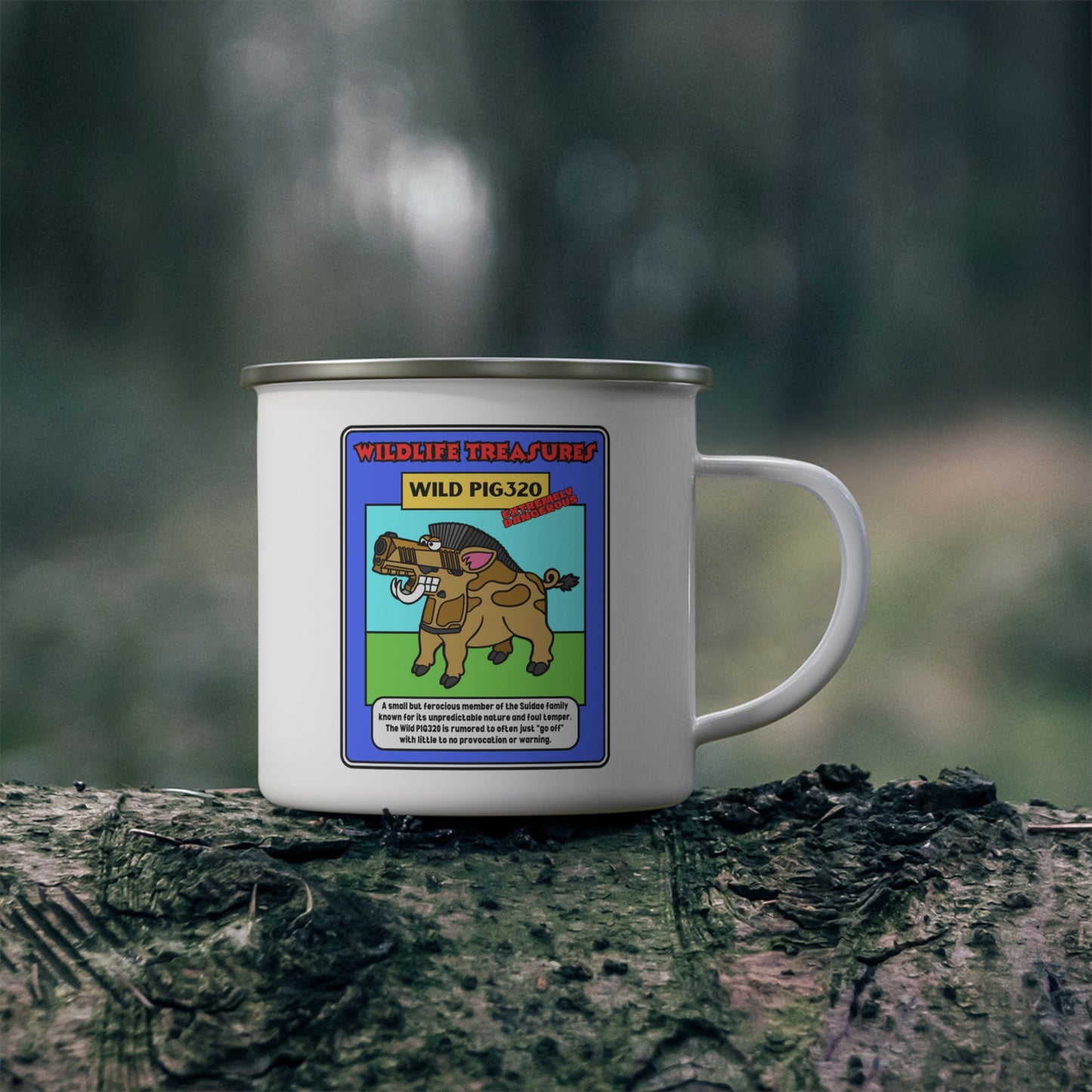 Wild Pig320 Enamel Camping Mug