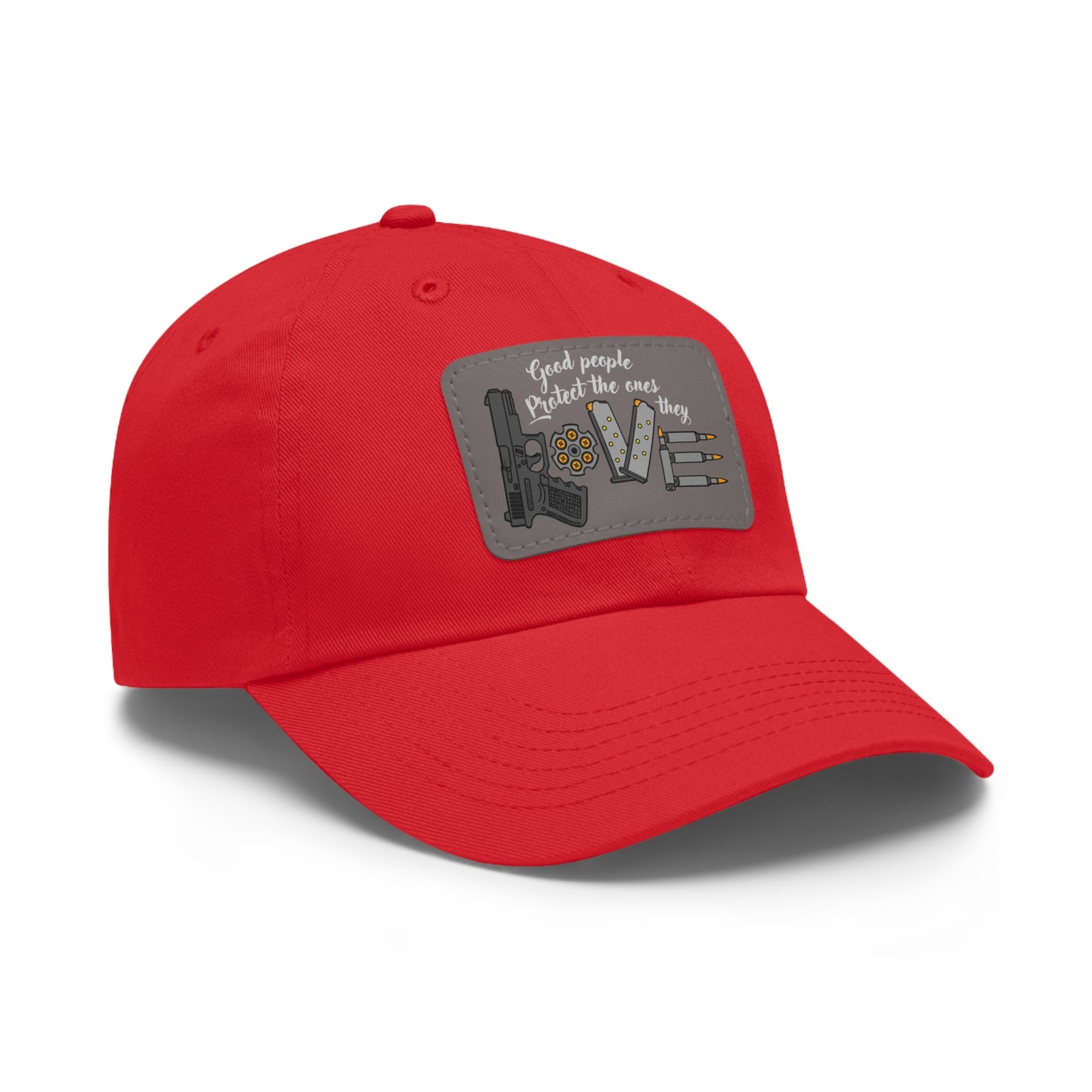 Good People! Dad Hat with Leather Patch (Rectangle)