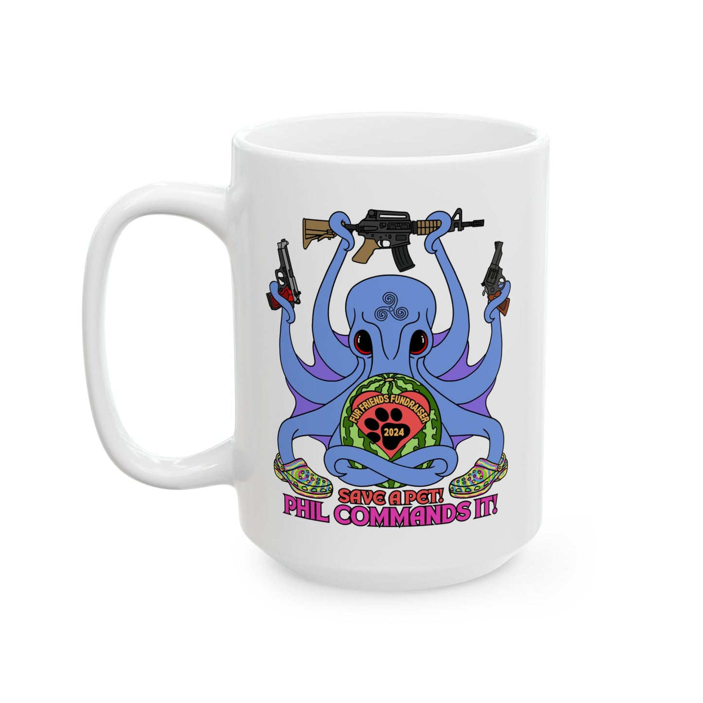 Phil Commands It! Ceramic Mug, (11oz, 15oz)