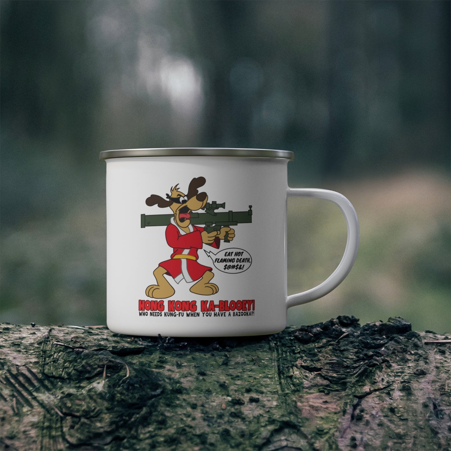 Hong Kong Ka-Blooey! Enamel Camping Mug
