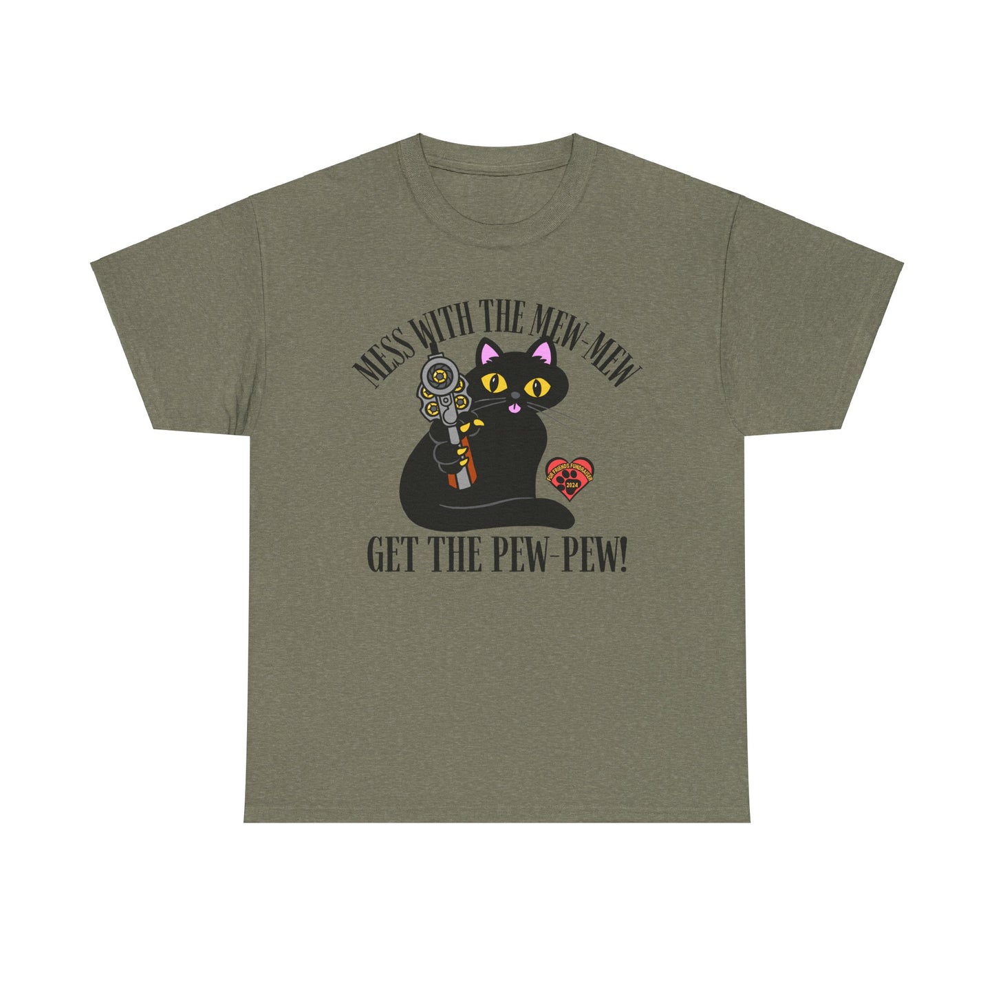 Mess with the Mew-Mew! (FFF) Unisex Heavy Cotton Tee