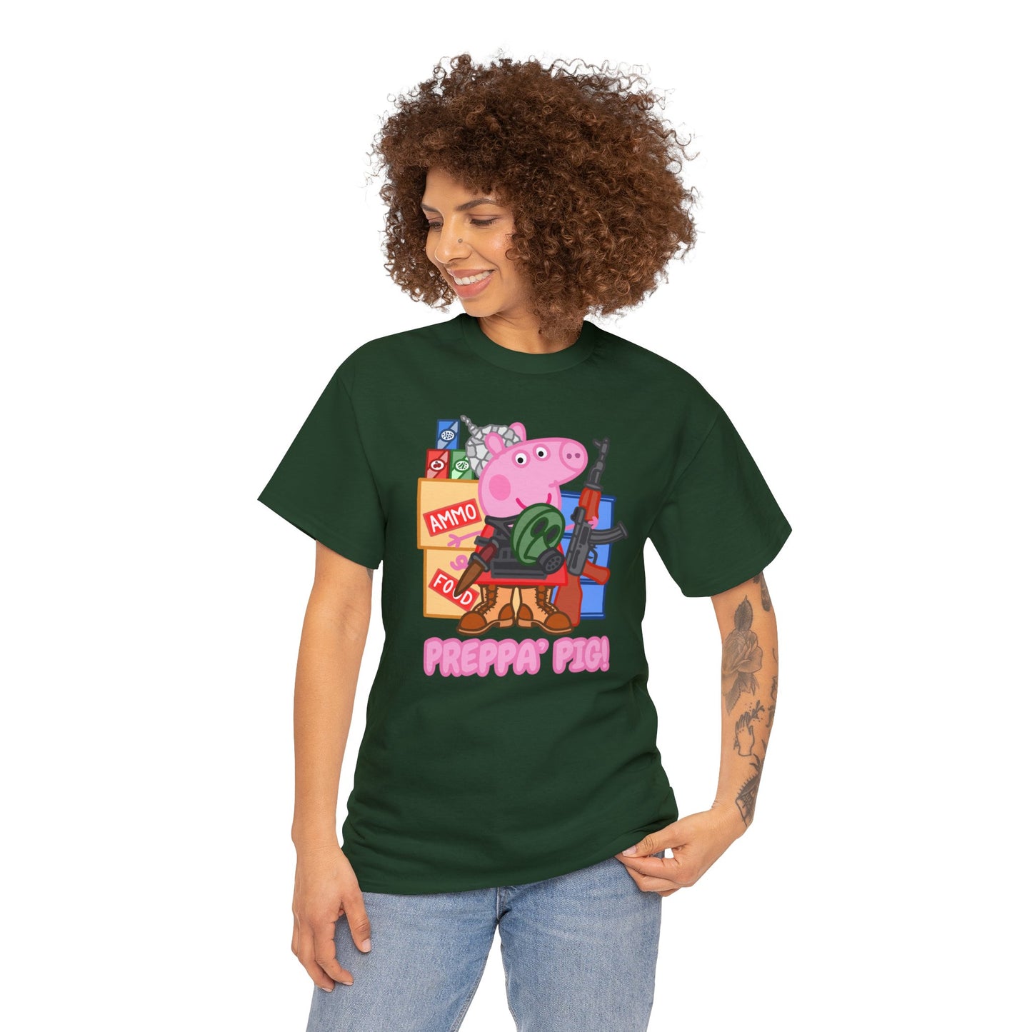 Preppa' Pig! Unisex Heavy Cotton Tee