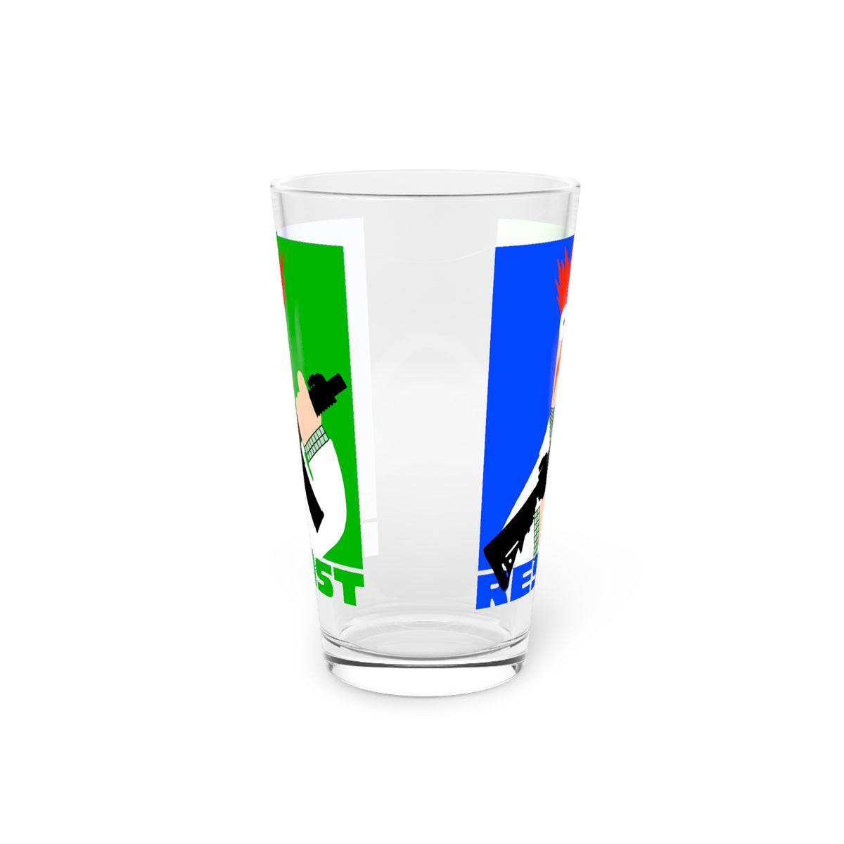 Resist Pint Glass, 16oz