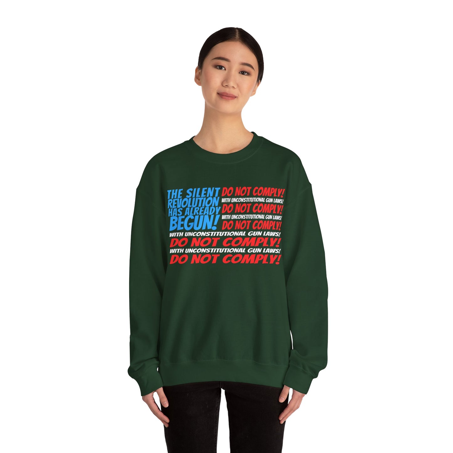 Silent Revolution! Unisex Heavy Blend™ Crewneck Sweatshirt