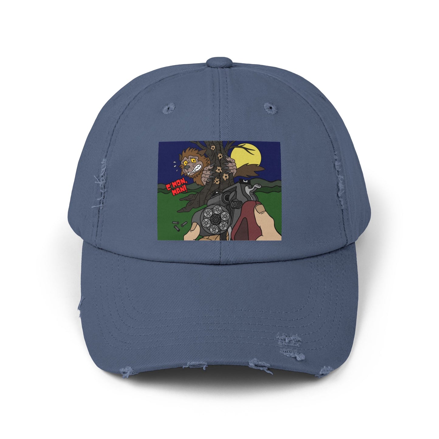 C'mon, Man! Unisex Distressed Cap