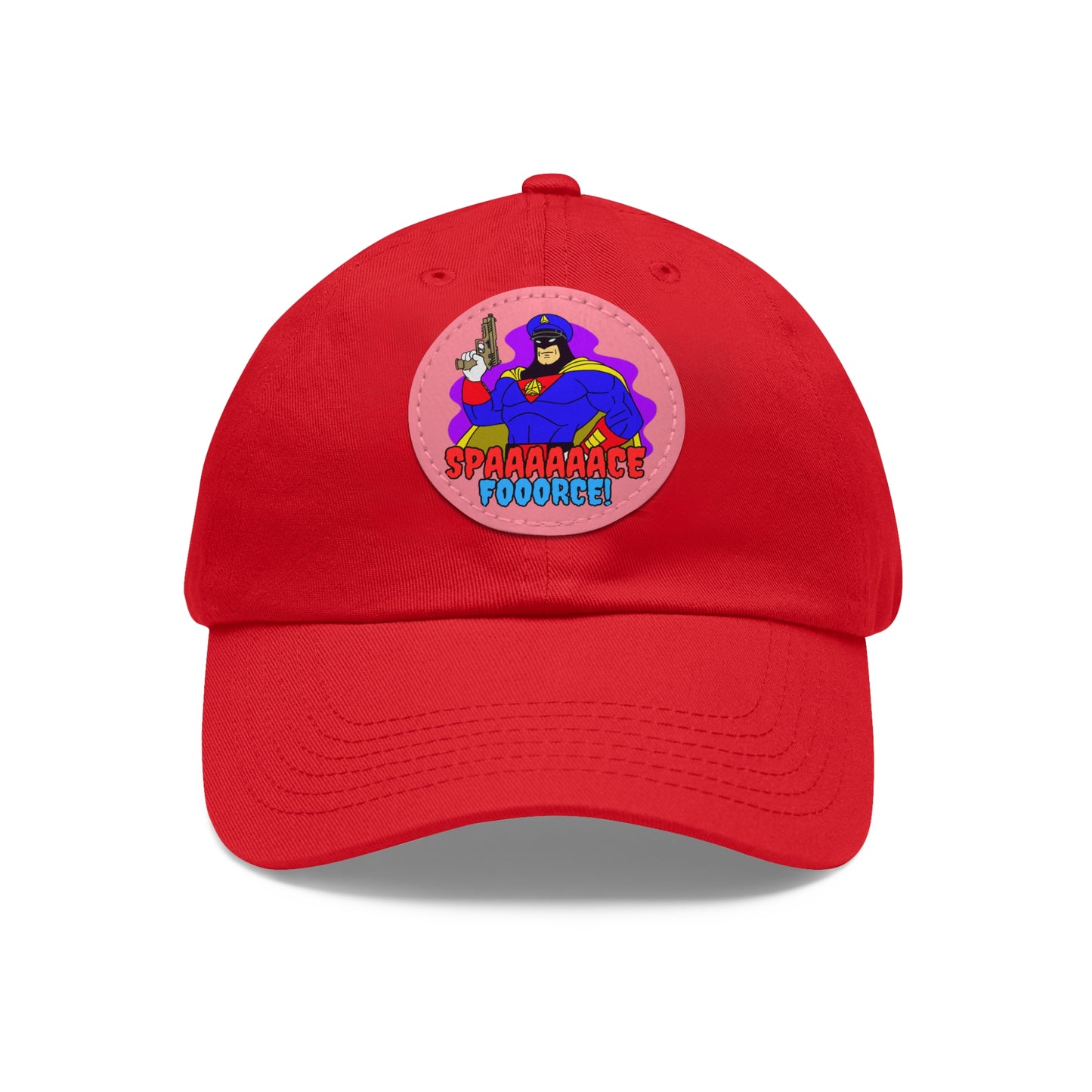 Space Force! Dad Hat with Leather Patch (Round)