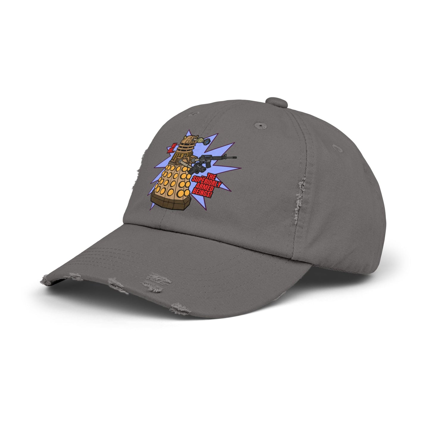 "Dalek" Superiorly Armed Beings! Unisex Distressed Cap
