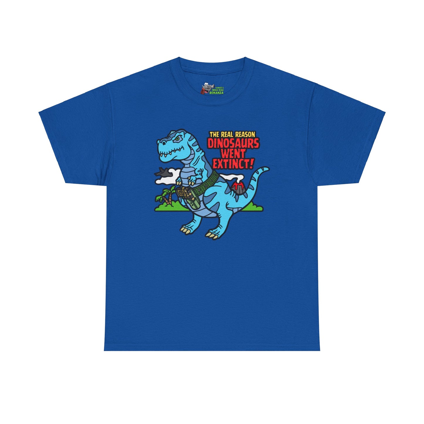 How Dinosaurs Went Extinct! Unisex Heavy Cotton Tee