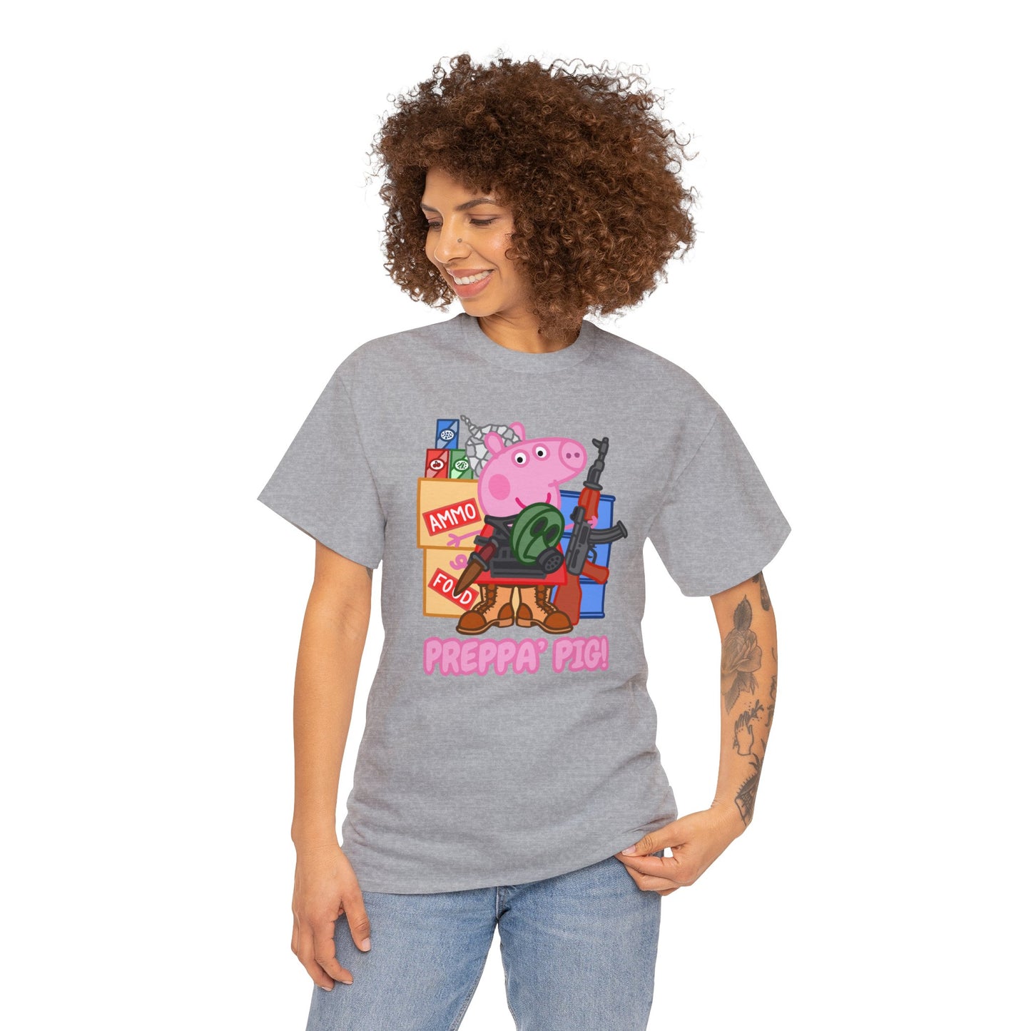 Preppa' Pig! Unisex Heavy Cotton Tee