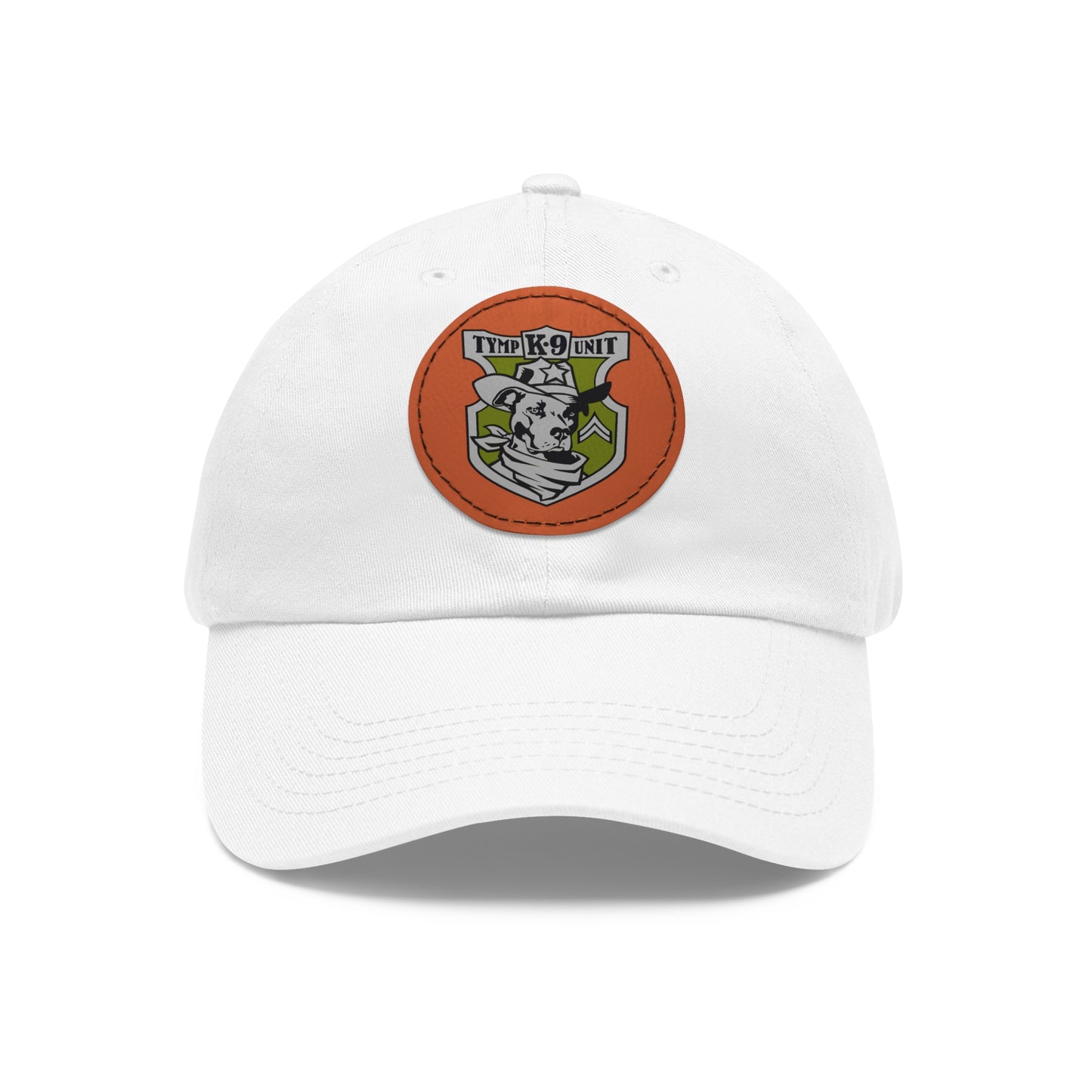 K9 Unit Corporel Dad Hat with Leather Patch (Round)