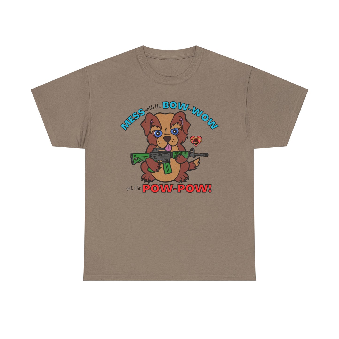 Mess with the Bow-Wow (FFF) Unisex Heavy Cotton Tee