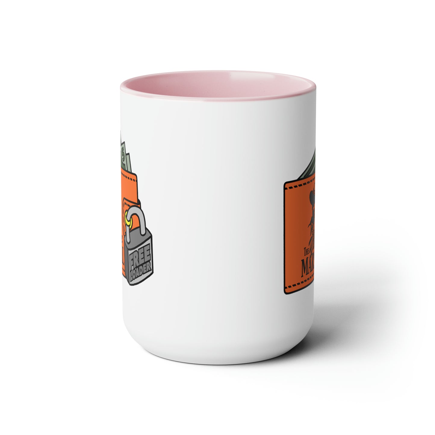Freeloader Two-Tone Coffee Mugs, 15oz