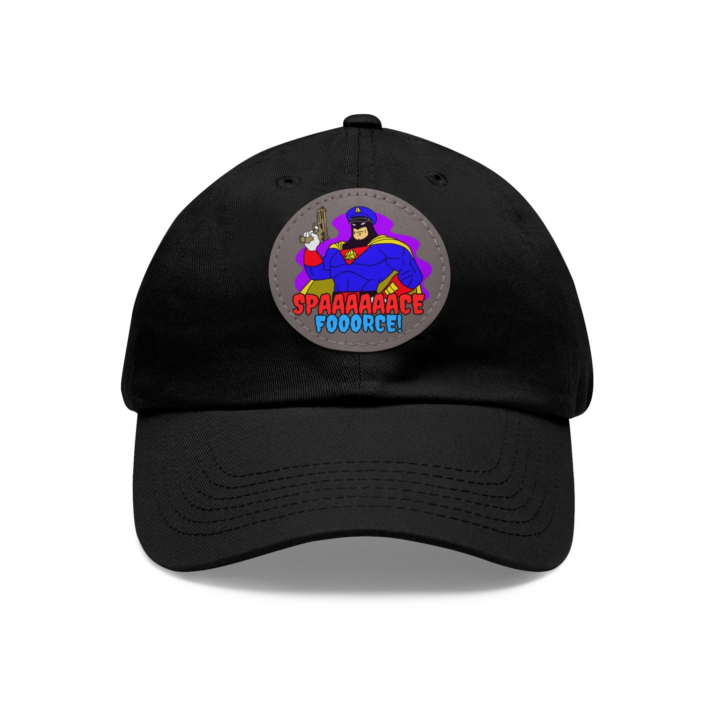Space Force! Dad Hat with Leather Patch (Round)