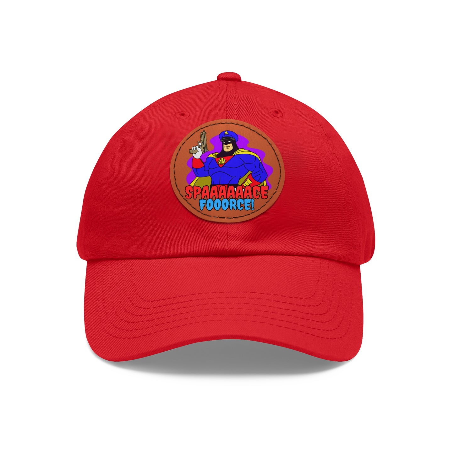 Space Force! Dad Hat with Leather Patch (Round)