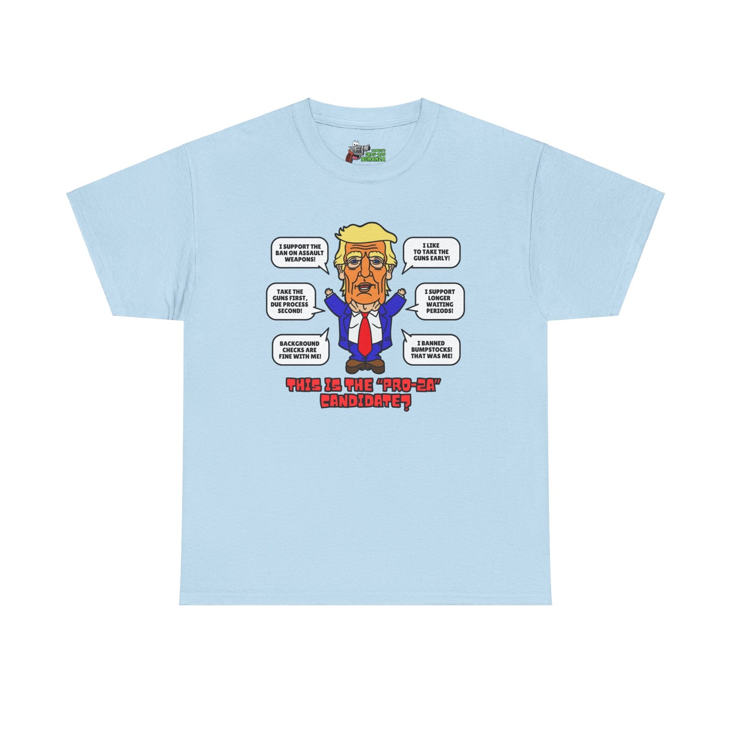 Trump on Guns! Unisex Heavy Cotton Tee