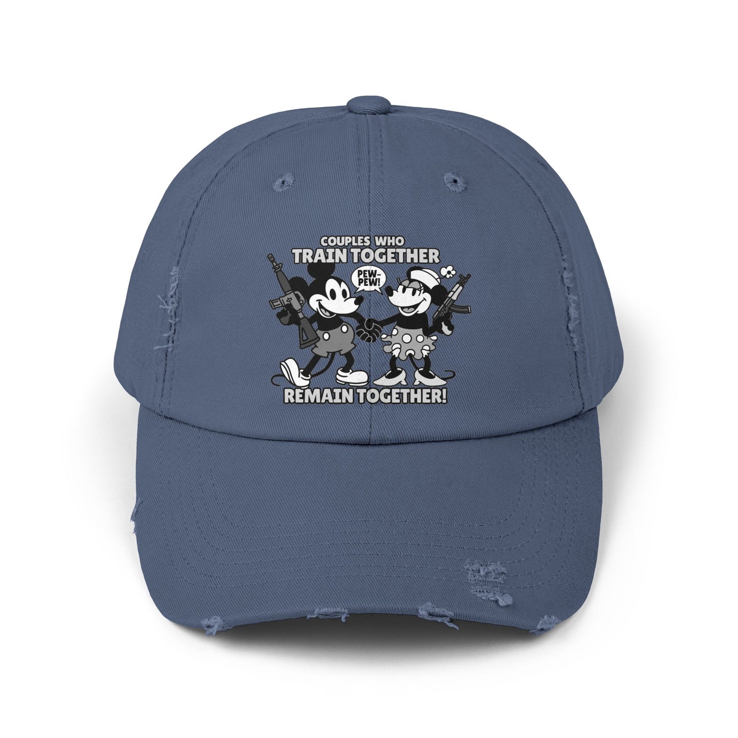 Couple's Therapy! Unisex Distressed Cap