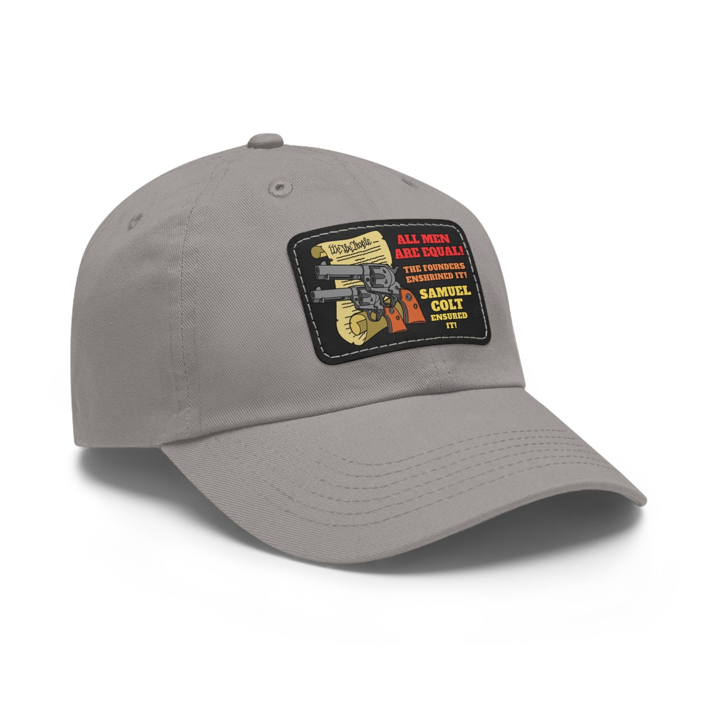 Equalizers! Dad Hat with Leather Patch (Rectangle)