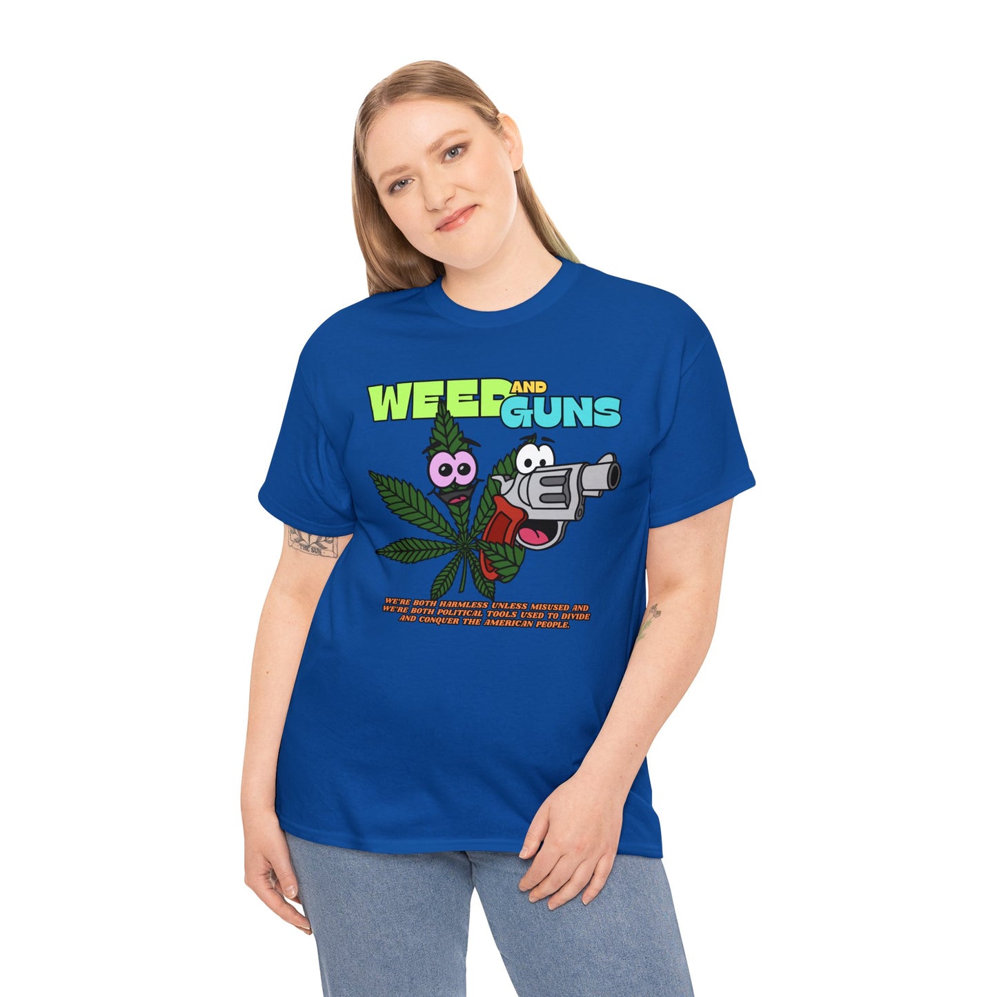 Weed & Guns! Unisex Heavy Cotton Tee