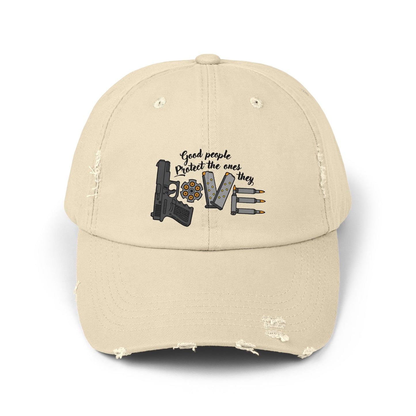 Good People! Unisex Distressed Cap