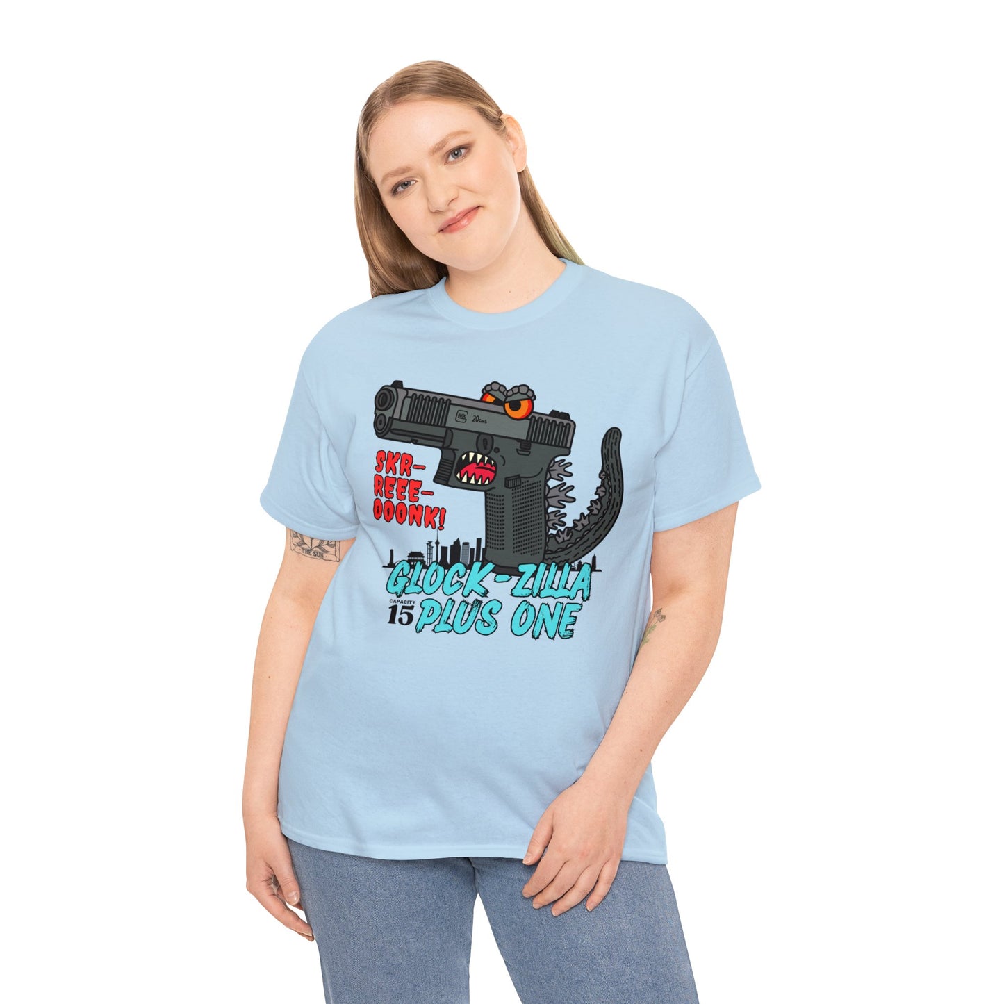 Glock-zilla! Unisex Heavy Cotton Tee