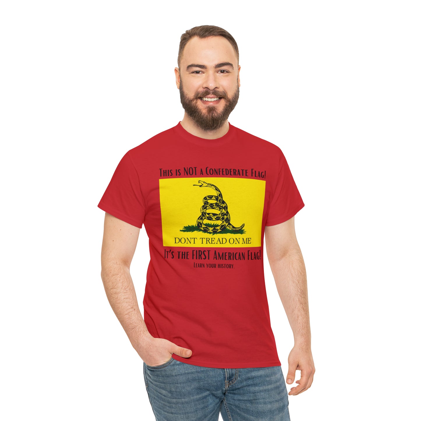 1st American Flag Unisex Heavy Cotton Tee